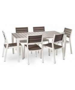 Keter Sedia da Giardino Harmony - Grafite/Bianco - 47x60x86 cm