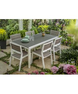 Keter Sedia da Giardino Harmony - Grafite/Bianco - 47x60x86 cm
