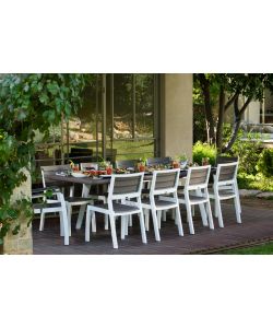 Keter Sedia da Giardino Harmony - Grafite/Bianco - 47x60x86 cm