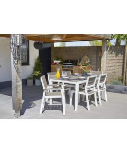 Keter Sedia Harmony Graffite/Bianco 59x60x86 cm con Braccioli