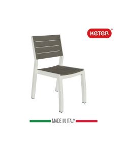 Sedia Poltroncina In Polipropilene Harmony Keter Colore Bianco Cappuccino
