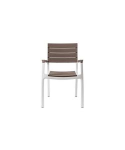 Sedia Poltroncina In Polipropilene Harmony Keter Colore Bianco Cappuccino