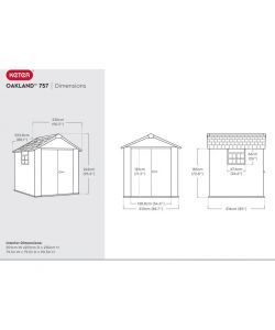 Keter casetta da giardino in duotech Oakland 757