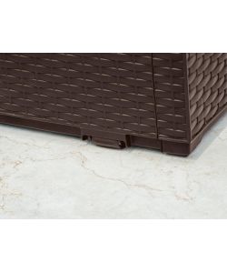Keter Baule in Resina Marrone - Effetto Rattan - 302 l