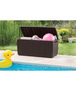 Keter Baule in Resina Marrone - Effetto Rattan - 302 l