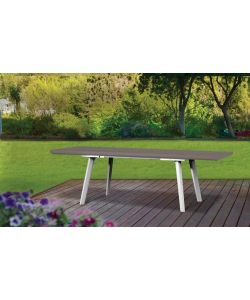 Keter Tavolo allungabile Harmony Giardino Bianco/Cappuccino 162-241 cm