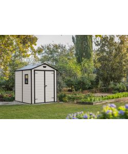 Keter Casetta da Giardino in Resina Manor - Beige - 185,8x236,8x227 cm