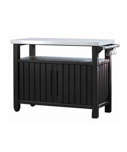 Keter Tavolo Esterni Multifunzione per Barbecue Unity XL Aspetto Legno