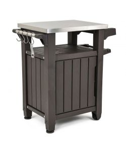 Tavolino BBQ Unity grafite 70x54x90H cm Keter