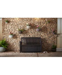 Cassapanca Patio grafite 132,7x61,2x89H cm Keter