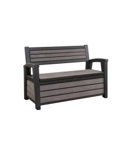 Cassapanca Hudson grafite 132,7x61,2x89H cm Keter