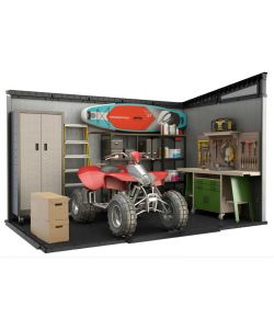 Casetta Artisan grigia 342x218x226H cm Keter