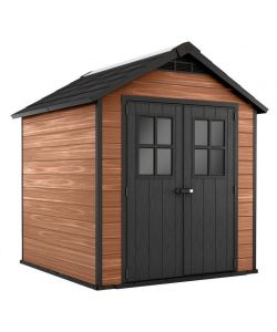 Keter Casetta da Giardino Newton - Marrone Effetto Legno - 228x223.5x252 cm