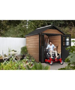Keter Casetta da Giardino Newton - Marrone Effetto Legno - 228x223.5x252 cm