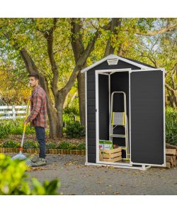 Keter Casetta da Giardino Manor 43 - Grigio Scuro - 129x103x196 cm