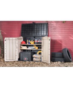 Keter Baule da Esterno Store-It-Out - Beige Effetto Legno - 854L