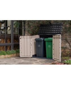 Keter Baule da Esterno Store-It-Out - Beige Effetto Legno - 854L