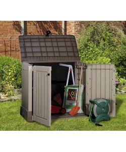 Keter Baule Porta Attrezzi in Resina Store-It-Out - Beige Effetto Legno - 845L