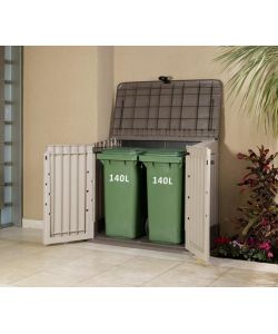 Keter Baule Porta Attrezzi in Resina Store-It-Out - Beige Effetto Legno - 845L