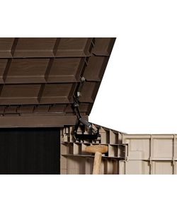 Keter Baule Porta Attrezzi in Resina Store-It-Out - Beige Effetto Legno - 845L