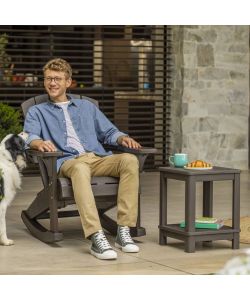 Keter Sedia a Dondolo Adirondack Troy Graffite