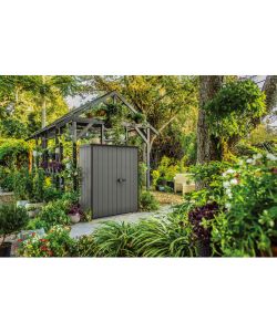 Keter Capanno da Giardino Cortina Alto 1400 L Grigio