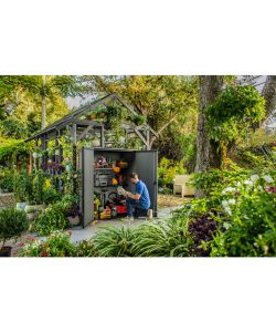 Keter Capanno da Giardino Cortina Alto 1400 L Grigio