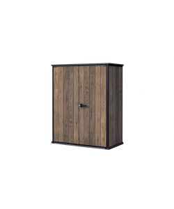 Keter Armadio Porta Attrezzi Signature Walnut 140x73,6xH170,4 cm