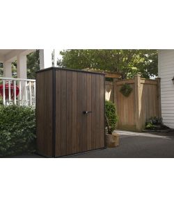 Keter Armadio Porta Attrezzi Signature Walnut 140x73,6xH170,4 cm