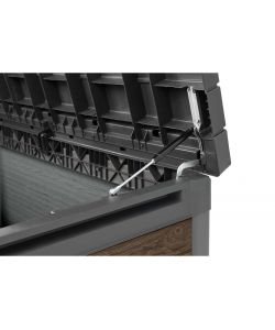 Keter Baule in Resina Signature Deco Box 100 Effetto Legno 380L 122,9x62,1xh70,6 cm Noce