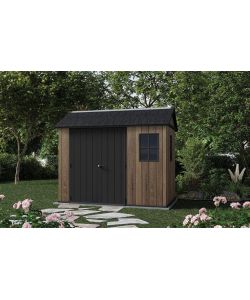 Keter Casetta da Giardino Signature Walnut 230x287 cm Resina Effetto Legno