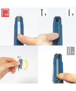 Rapid Fissatrice Manuale 4 in 1 MS41 Blu - Graffe Punti e Chiodi