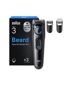 Braun Regolabarba Series 3 - Rasoio Elettrico Nero - 40 Lunghezze