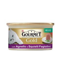 Gourmet Mousse Gusto Agnello e Fagiolini 85 g per Gatti Adulti