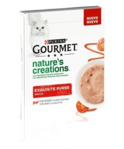 Purina Gourmet Nature's Creations Puree Manzo e Pomodoro Snack 50 g