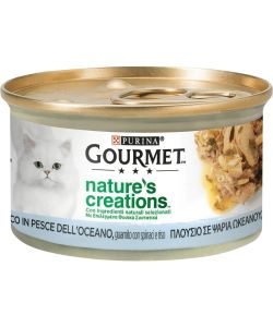 Purina Cibo Umido Pesce Oceano con Spinaci e Riso 85g Gourmet