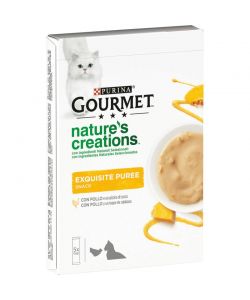 Purina Gourmet Nature?s Creations Purea Pollo e Zucca 50g Snack Gatti
