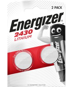Energizer Batteria Litio CR2430 Grigio Confezione da 2 per Elettronica