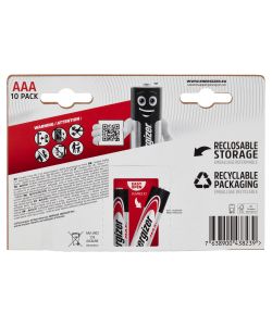 Energizer Batterie Alcaline AAA Max - 10 Pile Ministilo - Lunga Durata