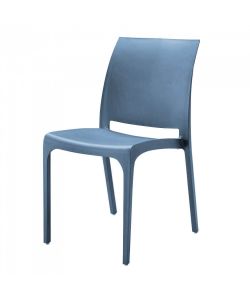 Cosma Volga Sedia impilabile Blu in Polipropilene 46x54x80 cm senza braccioli