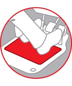 Lampa Tappetino Auto Battitacco Antiscivolo Moquette Nero 30x40 cm - S