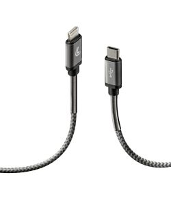 Lampa Cavo USB Type-C a Lightning Ultra Resistente 100 cm Grigio/Nero