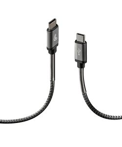 Lampa Cavo USB Type-C a Type-C 100 cm nero/grigio ricarica dati