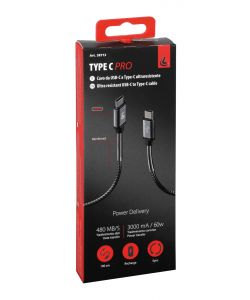 Lampa Cavo USB Type-C a Type-C 100 cm nero/grigio ricarica dati