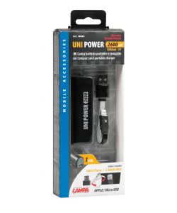 Uni-power 2600 power pack + cavo Apple/micro usb