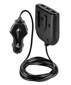 Lampa Caricabatteria Nero 5 Porte USB Fast Charge 11600mAh 180 cm