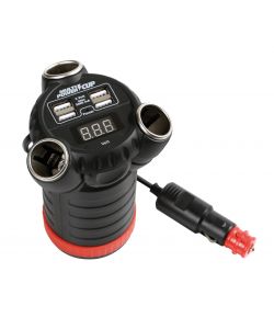 Multi-Power Cup, 3 Prese Accendisigari + 4 Usb E Voltmetro, 12/24/36V