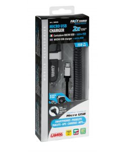 Carica batteria micro usb + USB A 2.4 A