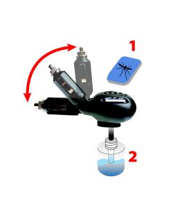 Lampa Diffusore Elettrico Insetticidi 12-24V Killer per Spinotto Auto