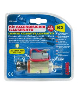 Kit Accendisigari Con Presa Illuminata 12V